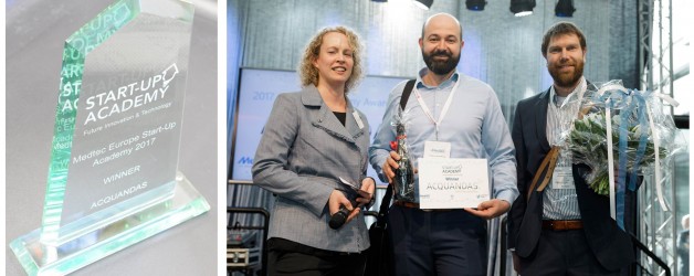 ACQUANDAS wins Medtec Europe 2017 Start-Up Academy Award
