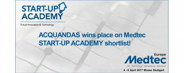 ACQUANDAS wins place on Medtech Europe START-UP ACADEMY shortlist